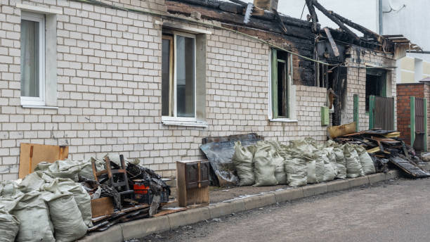 Professional Fire Damage Removal technician working in Lewisville, WA